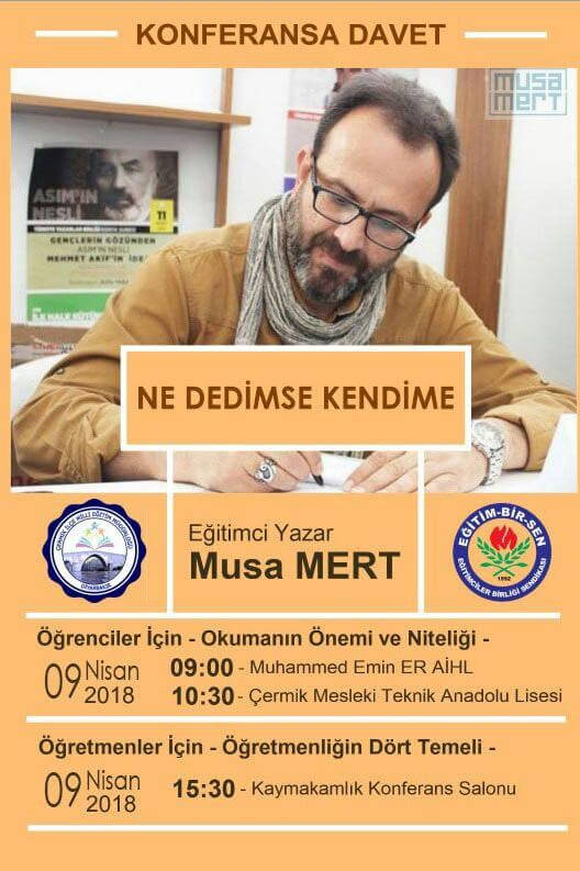 Konferans / Öğretmenliğin Dört Temeli / Çermik - DİYARBAKIR