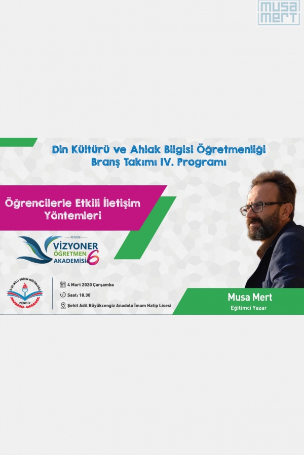 Seminer / Öğrencilerle Etkili İletişim Yöntemleri / Pendik - İSTANBUL